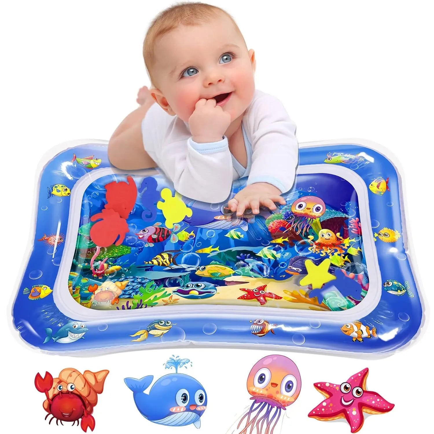 Inflatable Leakproof  Water Mat for Kids (3–24 Months)