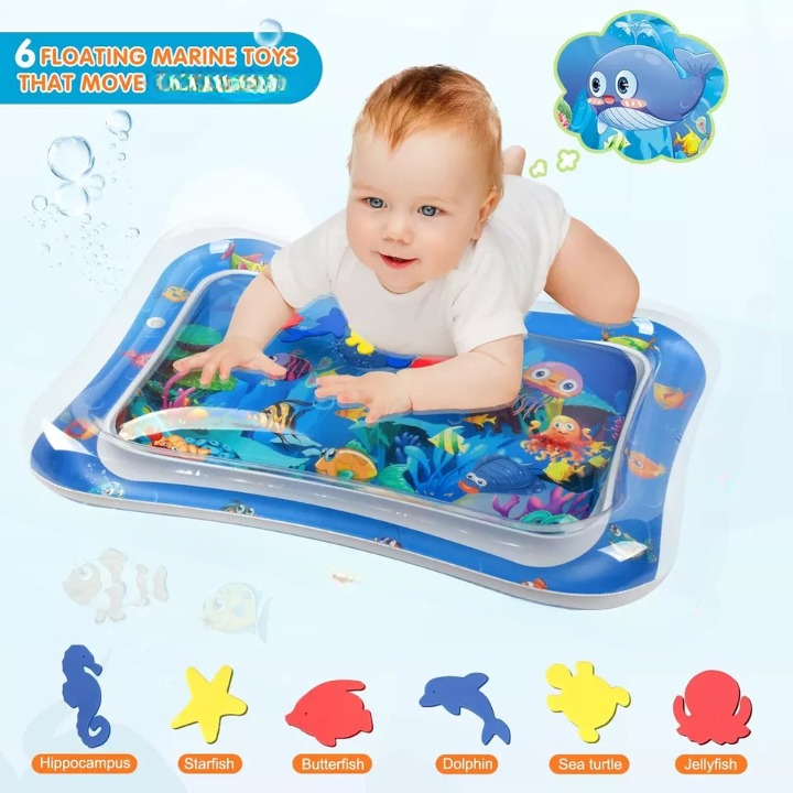 Inflatable Leakproof  Water Mat for Kids (3–24 Months)